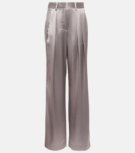 Pantalon taille haute Luisa en satin - Staud - Modalova