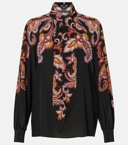 Blouse en soie à imprimé cachemire - Etro - Modalova