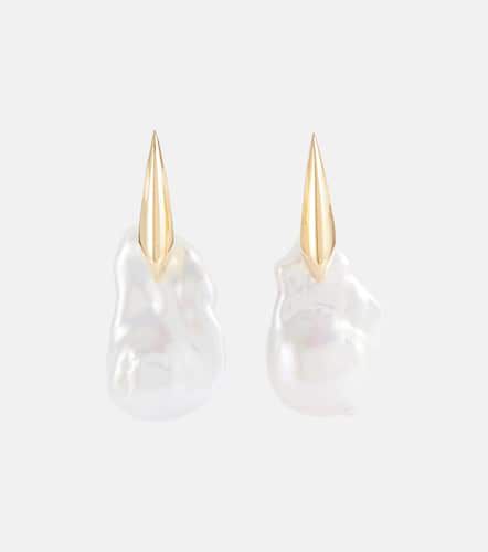 Boucles d'oreilles en or 18 ct à perle - Bottega Veneta - Modalova