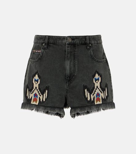 Short Lesia brodé en jean - Marant Etoile - Modalova