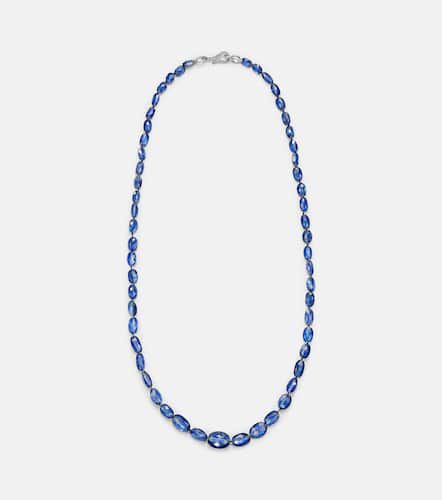 Collier en or blanc 18 ct, perles et diamants - Ileana Makri - Modalova