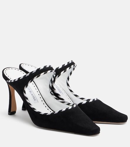 Manolo Blahnik Mules Pura en daim - Manolo Blahnik - Modalova