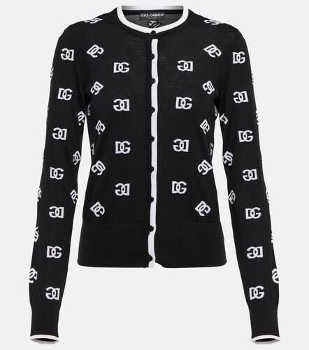 Cardigan intarsia en laine vierge - Dolce&Gabbana - Modalova