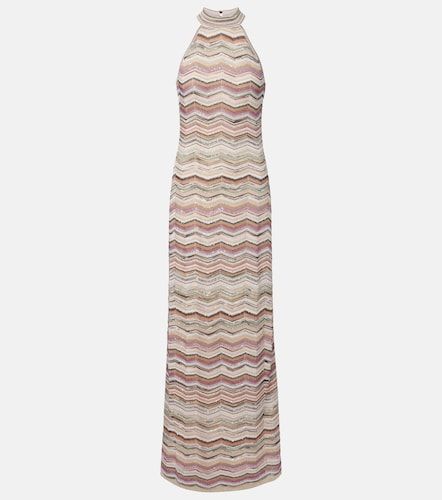 Robe longue Zigzag en soie à sequins - Missoni - Modalova