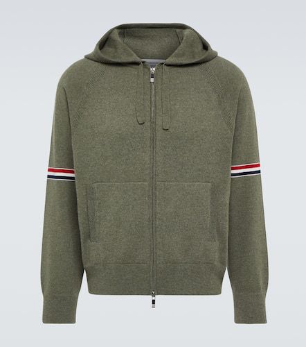 Sweat-shirt à capuche RWB Stripe en cachemire - Thom Browne - Modalova