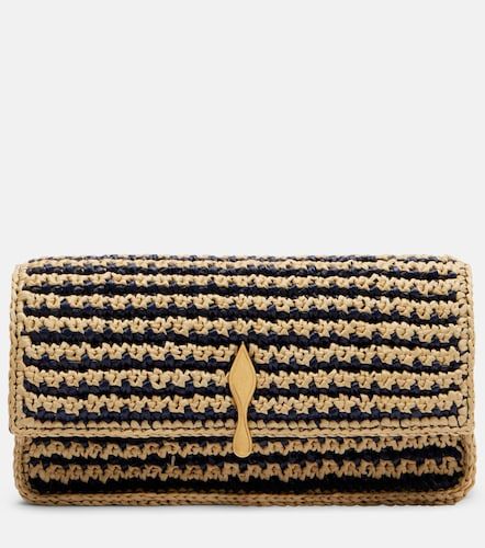 Pochette Bettina Mini en raphia et cuir - Christian Louboutin - Modalova