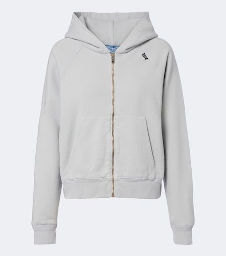 Sweat-shirt en con coton à capuche - Prada - Modalova