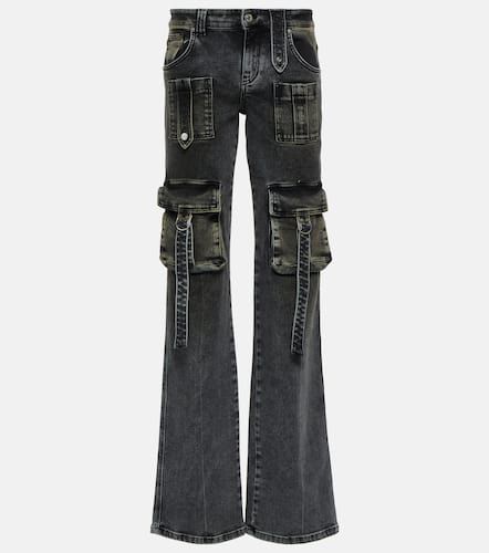 Pantalon cargo à taille basse en jean - Blumarine - Modalova