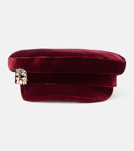 Casquette Baker Boy en velours - Roger Vivier - Modalova