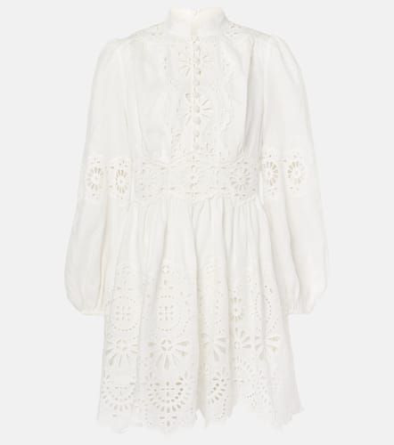 Robe Acacia Broderie en lin - Zimmermann - Modalova