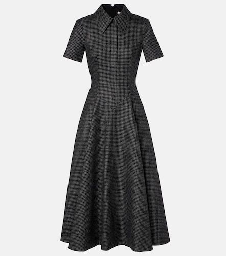 Robe midi Jody en laine mélangée à carreaux - Emilia Wickstead - Modalova