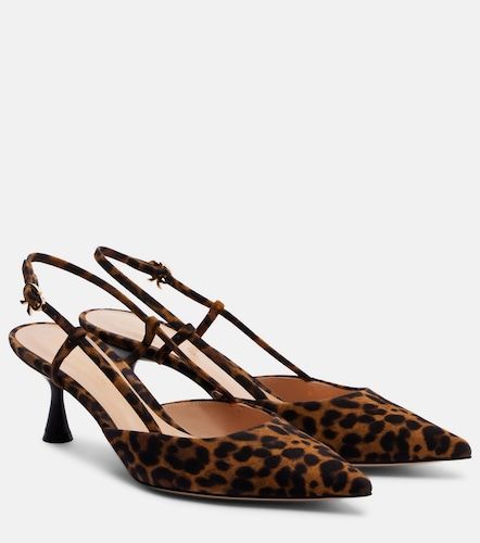 Sandales slingback Ascent en daim - Gianvito Rossi - Modalova