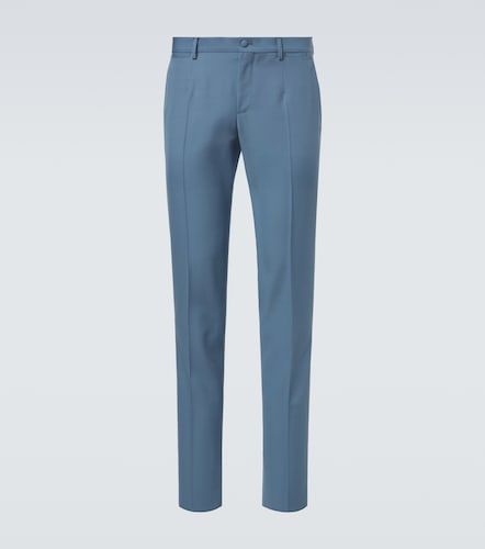 Pantalon droit en laine vierge - Dolce&Gabbana - Modalova