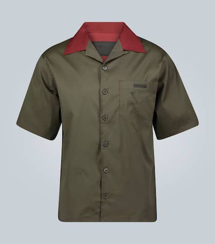 Chemise manches courtes à col cubain - Prada - Modalova