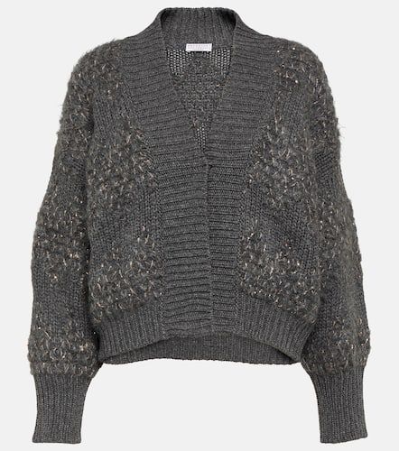 Cardigan en laine, cachemire et soie - Brunello Cucinelli - Modalova