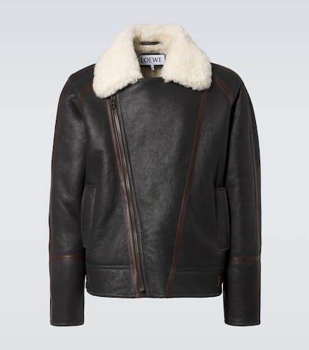 Loewe Veste en cuir et shearling - Loewe - Modalova