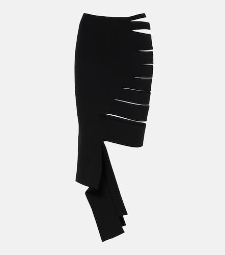 Jupe midi asymétrique à découpes - Mugler - Modalova