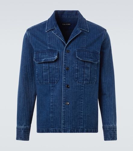 Tom Ford Surchemise rayée en jean - Tom Ford - Modalova