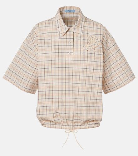 Prada Blouse en coton à carreaux - Prada - Modalova