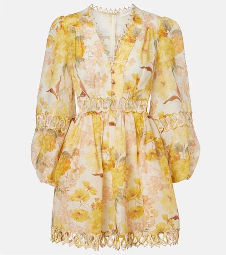 Robe Como en lin et soie à fleurs - Zimmermann - Modalova