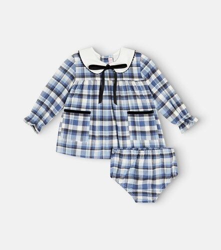 Bébé – Robe et culotte bloomer en coton à carreaux - La Coqueta - Modalova