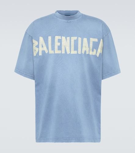 T-shirt Tape Type en jersey de coton - Balenciaga - Modalova