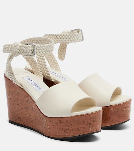 Sandales compensées Jory en cuir - Jimmy Choo - Modalova