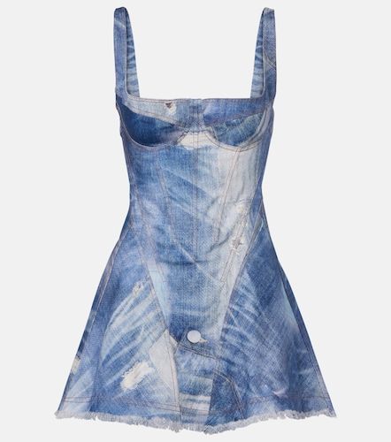 Robe en denim délavé - Roberto Cavalli - Modalova