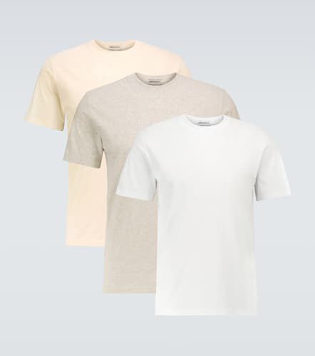 Set de trois t-shirts à col ras du cou en coton - Maison Margiela - Modalova