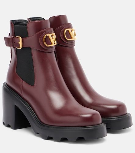 Bottines Vlogo Signature 90 en cuir - Valentino Garavani - Modalova