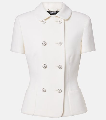 Versace Blazer en laine vierge - Versace - Modalova