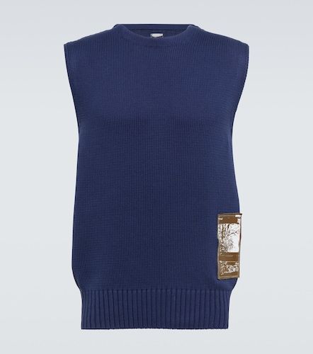 Pull sans manches brodé en coton - GR10K - Modalova