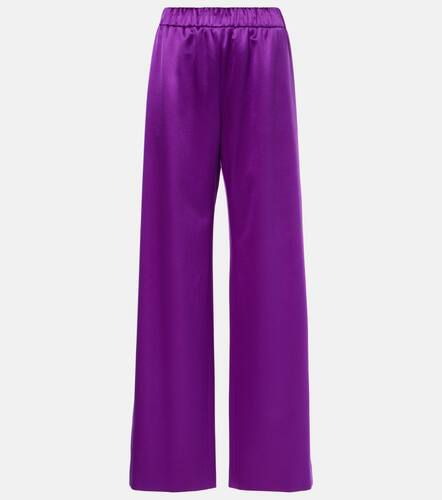 Pantalon ample en satin de soie - Valentino - Modalova