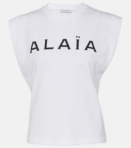 Alaïa T-shirt en coton à logo - Alaia - Modalova