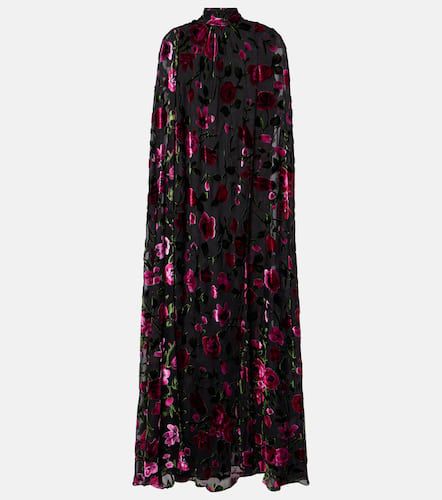 Robe longue Devoré en velours - Rodarte - Modalova