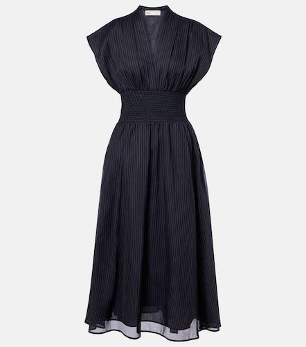 Robe midi rayée en coton - Tory Burch - Modalova