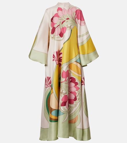 Robe longue Magnifico en sergé de soie - La DoubleJ - Modalova