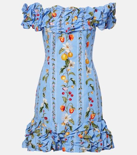 Robe imprimée à épaules dénudées Jardin en coton - Agua by Agua Bendita - Modalova