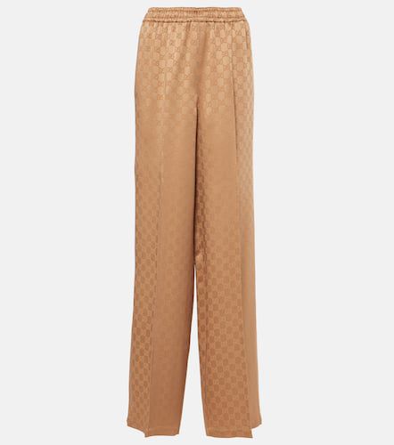 Gucci Pantalon ample GG en satin - Gucci - Modalova