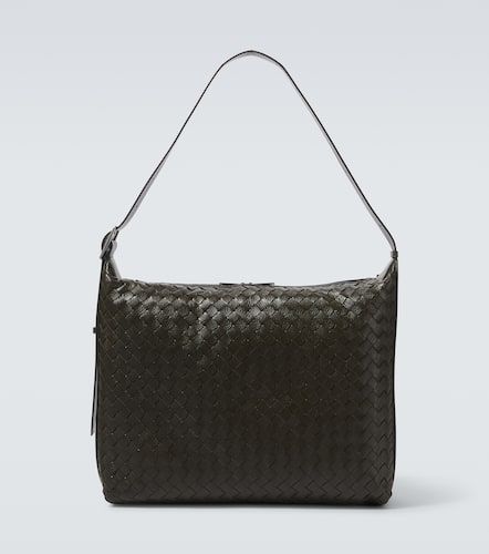 Sac à bandoulière Traveler en cuir Intreccio - Bottega Veneta - Modalova