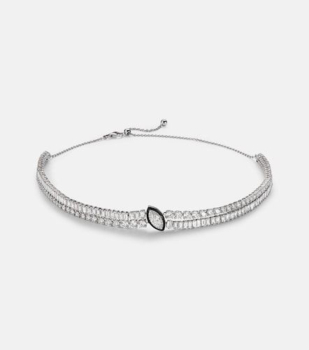 Choker Marquise Solitaire en or blanc 18 ct, émail et diamants - Kamyen - Modalova