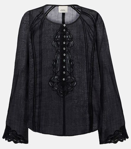 Blouse Luciele brodée en ramie - Isabel Marant - Modalova
