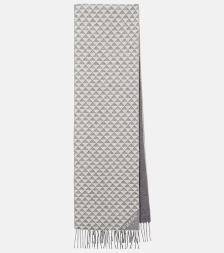 Écharpe en jacquard de laine et cachemire - Prada - Modalova