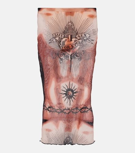 Jupe midi Tattoo Collection - Jean Paul Gaultier - Modalova