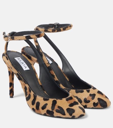 Alaïa Escarpins Decollete 90 en cuir façon poulain - Alaia - Modalova