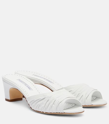 Mules Piruabar 50 en cuir - Manolo Blahnik - Modalova