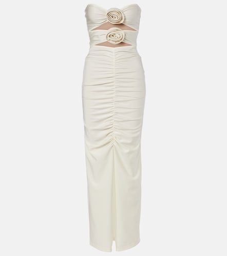 Robe longue à fleurs et découpes - Adriana Degreas - Modalova