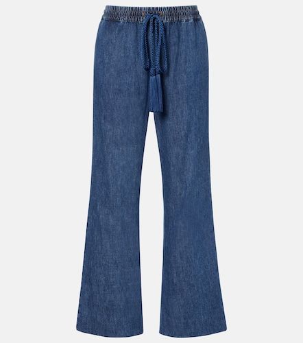 Pantalon ample en chambray de coton - Valentino - Modalova