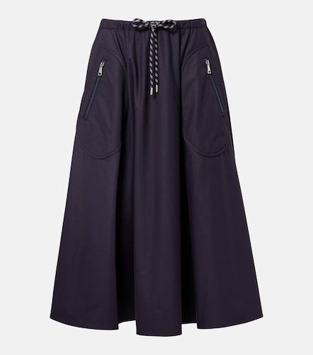 Jupe midi en coton mélangé - Moncler - Modalova