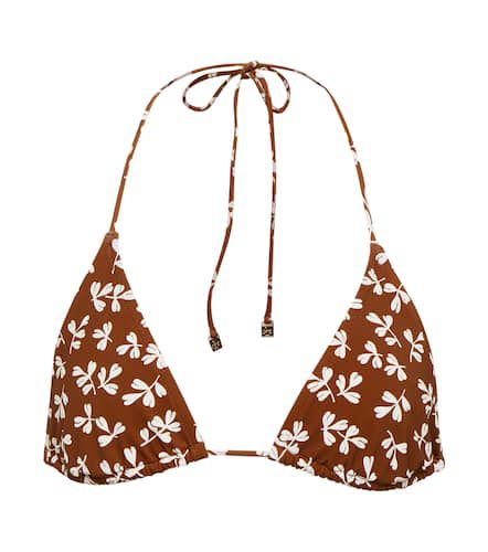 Haut de bikini triangle imprimé - Tory Burch - Modalova